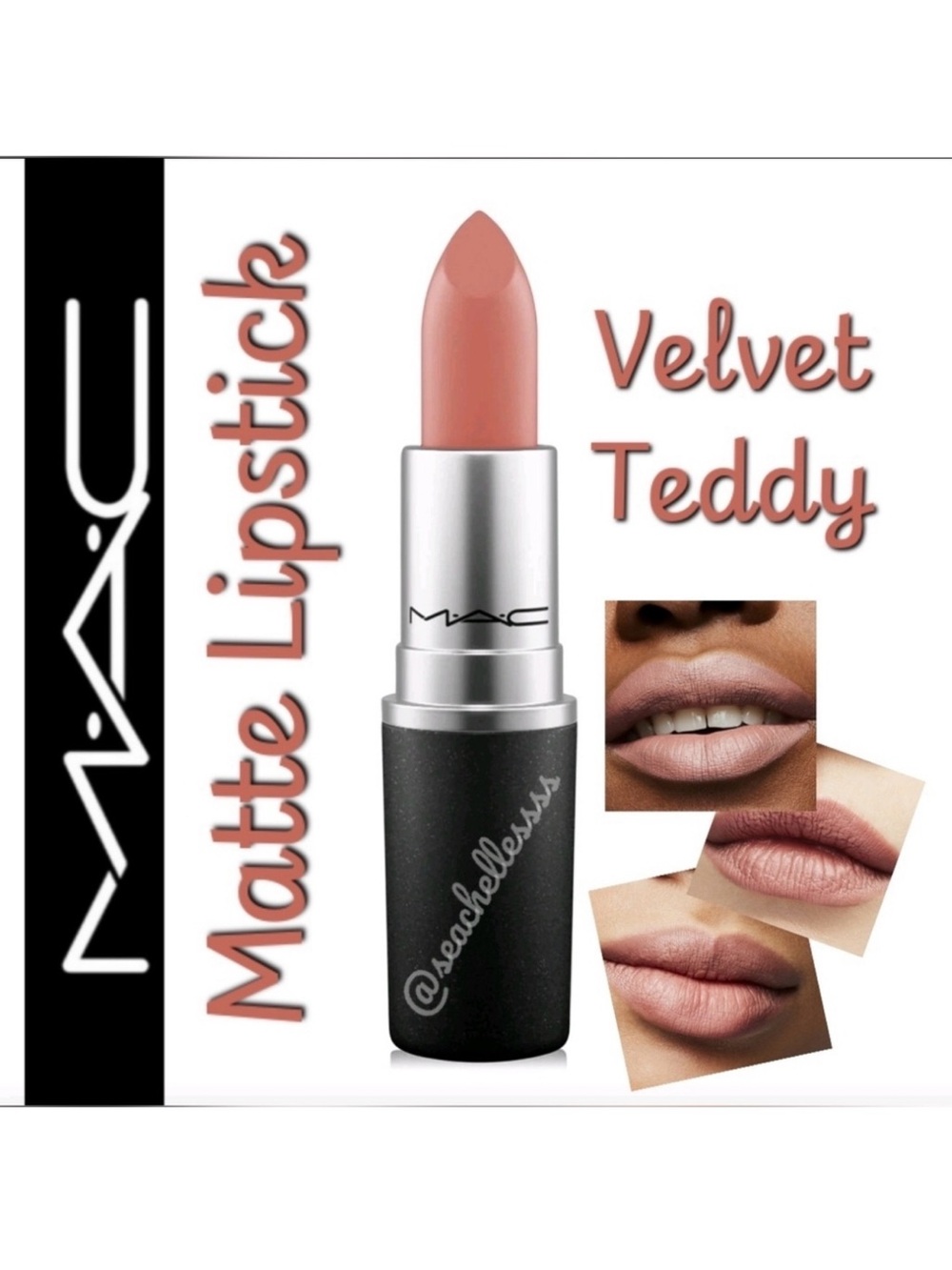 Velvet Teddy Matte Lipstick Mac Cosmetics Brand New in Box Authentic Full Size